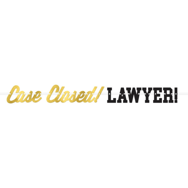 Law School Grad Ribbon Letter Banner