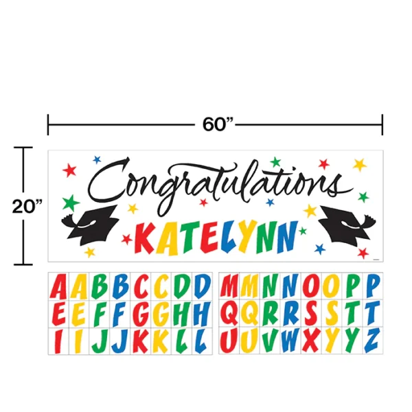 Personalized "congrats Grad" Banner