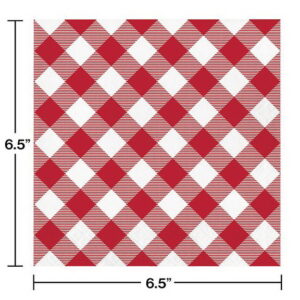 Classic Gingham Lunch Napkins 16CT
