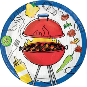 Barbecue Time Plate 9" 8CT