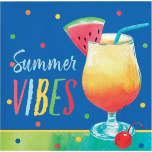 Summer Cocktails Beverage Napkins 16Ct