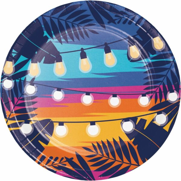 Sunset Sky 7" Plates 8CT