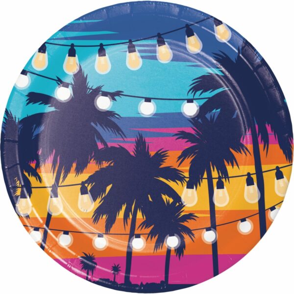 Sunset Sky 9" Plates 8CT