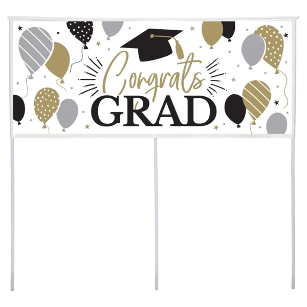 "congrats Grad" Standing Banner