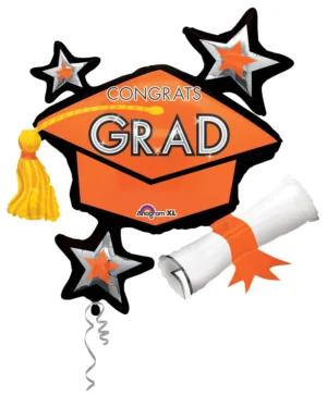 Congrats Grad Cluster 31" Foil Balloon