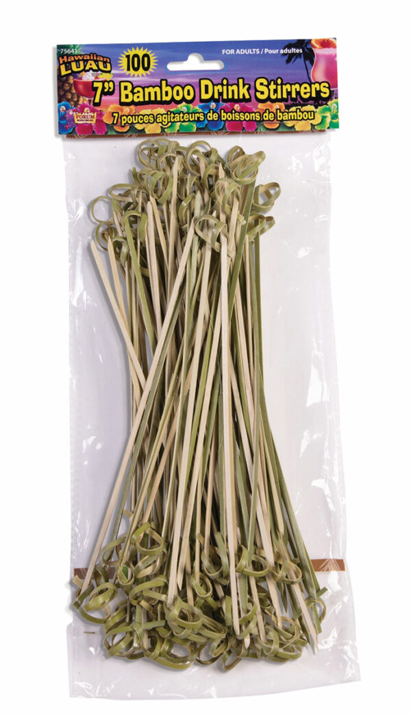 Bamboo Drink Stirrers 7" 10CT