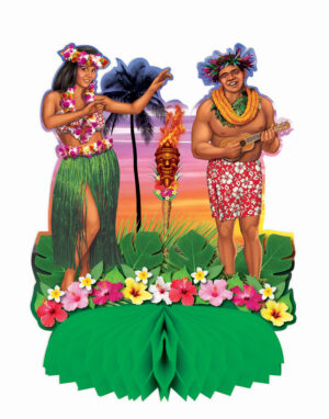 Luau Honey Comb Centerpiece