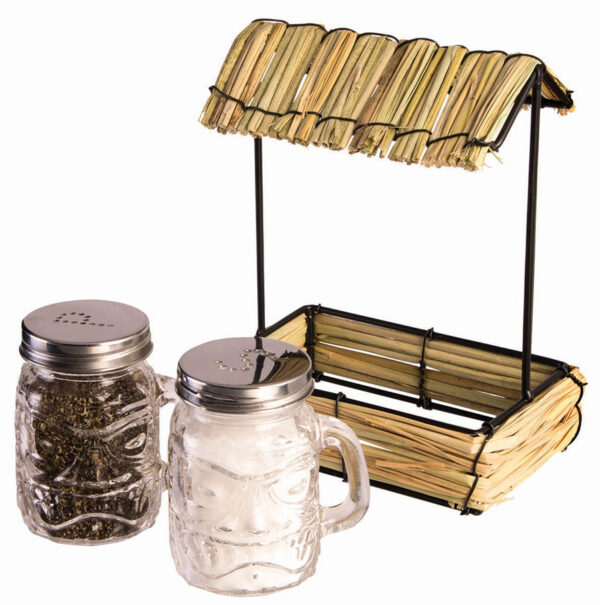 Straw Hut Salt & Pepper Shaker Set