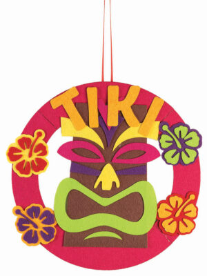 Hanging  Felt Tiki Cutout 11"