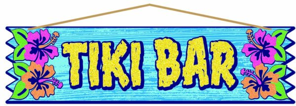Luau Tiki Bar Plaque