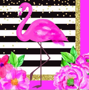 Flamingo Napkins 10" 8CT