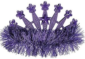 Solid Color Tinsel Tiara
