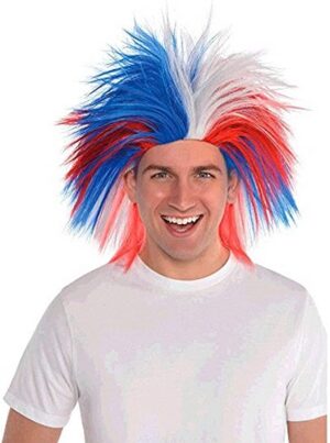 Red, White & Blue Crazy Wig