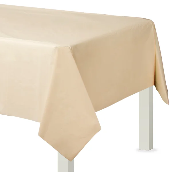 Fabric Backed Solid Color Tablecover 54"x108"