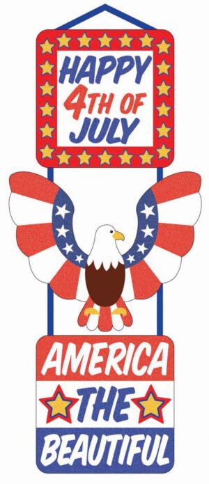 Patriotic Glitter Plaque