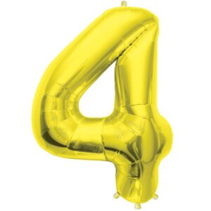 34" Gold Foil Number Balloon