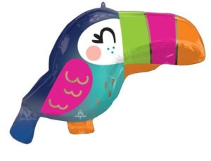 27" Tropical Toucan Shaped Mylar Balloon