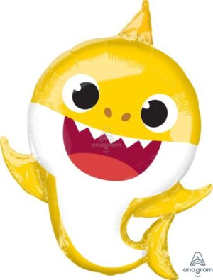 26" Baby Shark Shaped Mylar Balloon