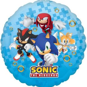 48PCS Sonic Cupcake Toppers for Kids Birthday Party Cake