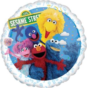 18" Sesame Street Round Mylar Balloon