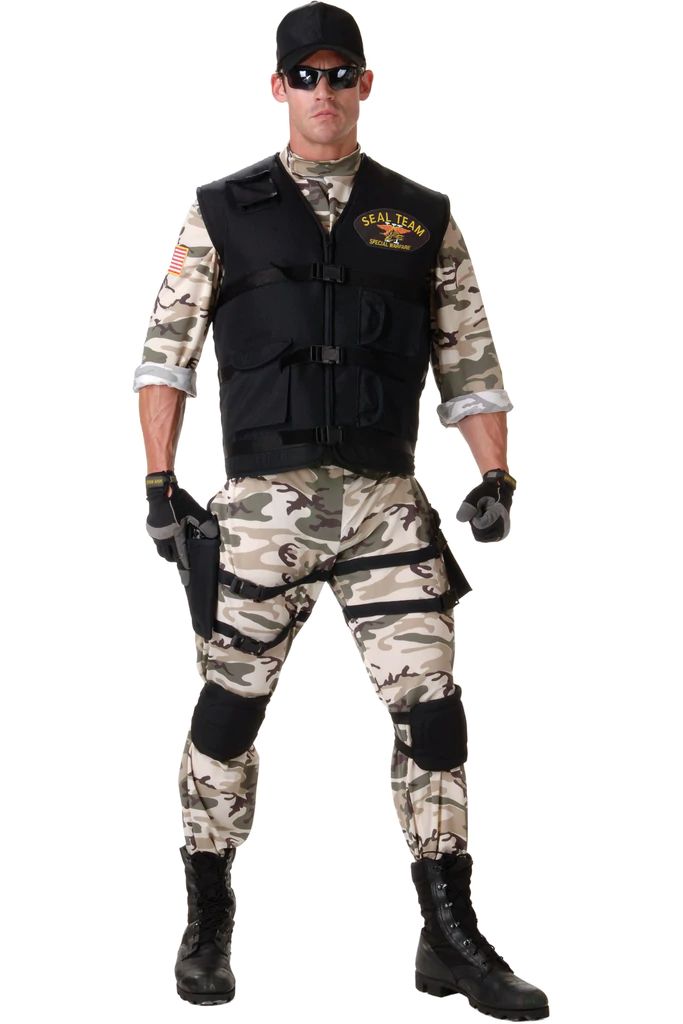 Seal Team Deluxe Adult Costume - Party WOW
