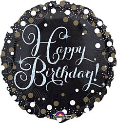 18" Sparkling Birthday Holographic Balloon