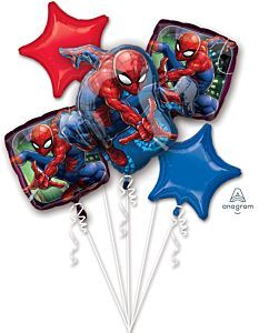 Spider-Man Webbed Balloon Bouquet
