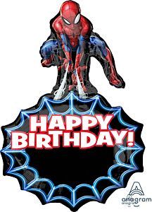 34" Spider-Man Personalized Balloon