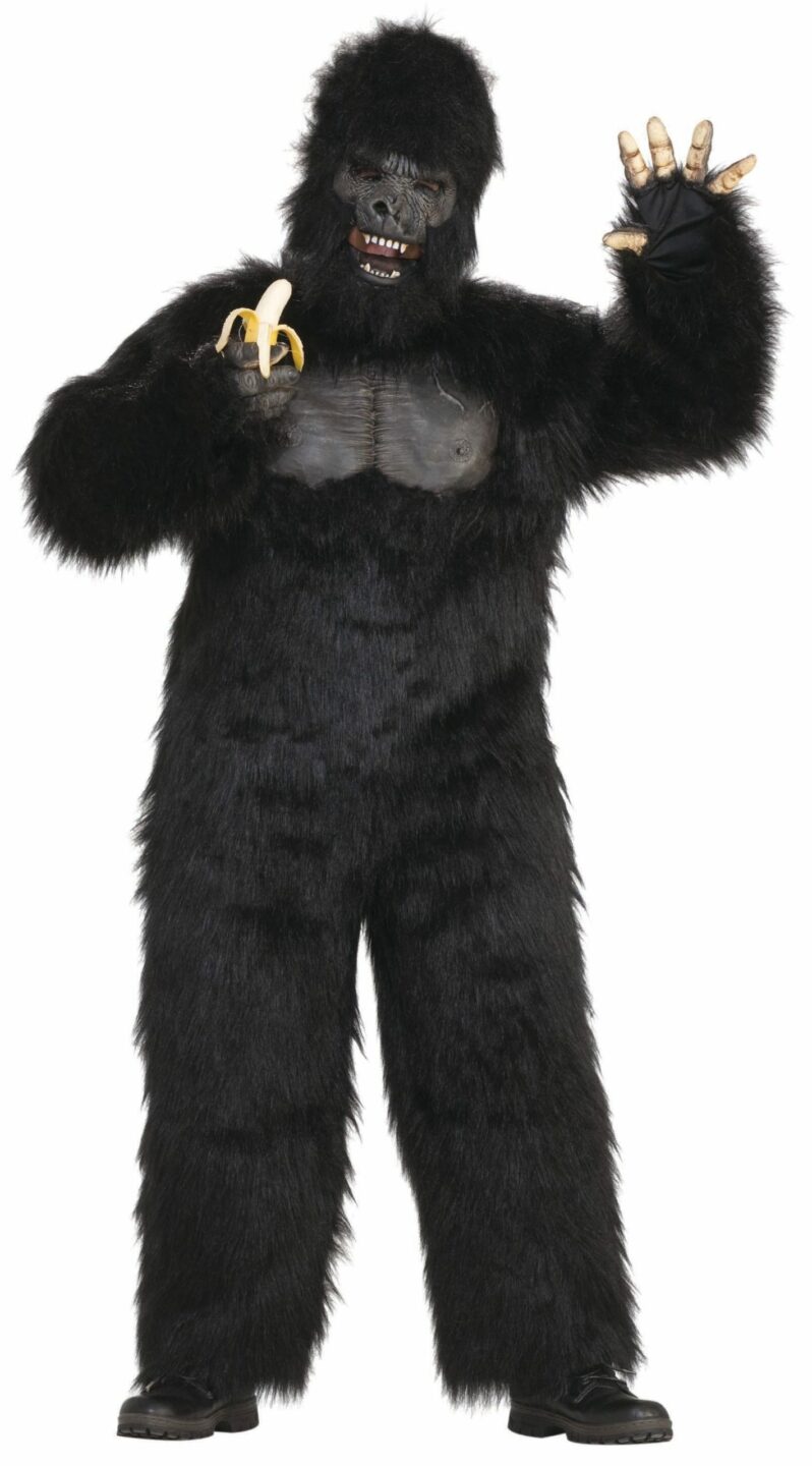 Gorilla Deluxe Adult Costume - Party WOW