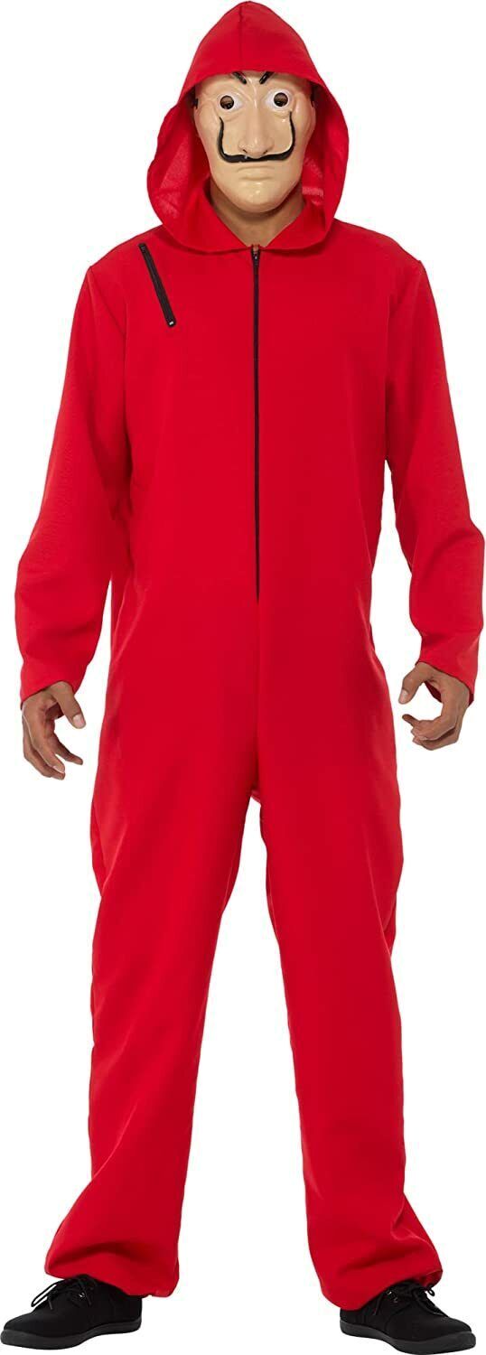 Red Jumpsuit Adult Costume Size: Small - Smiffys
