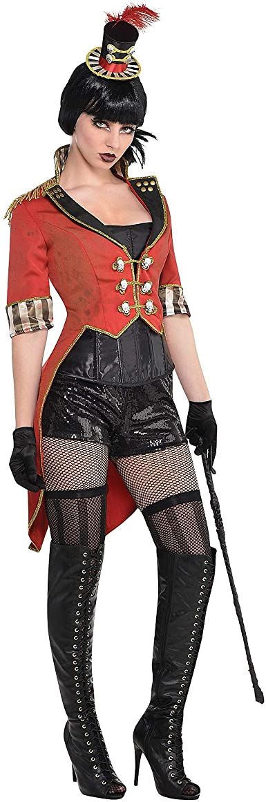 Amazon.com: QinCiao Men's Ringmaster Jacket Costume Swallow-Tailed Coat for  Halloween Carnival Stage Performance Black Small : Clothing, Shoes & Jewelry