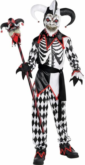 Sinister Jester Tween Costume