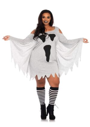 Jersey Ghost Dress Plus Size