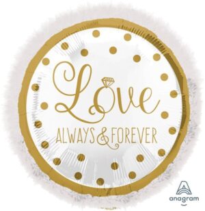 32" Sparkling Gold Wedding Balloon