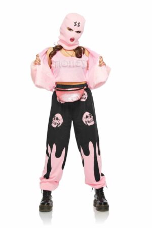 Fashion Gangster Pink Adult Costume