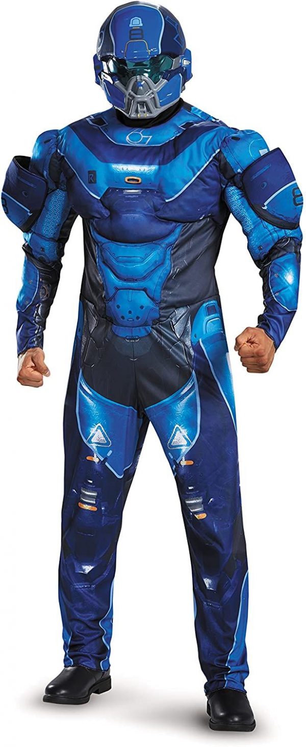 Blue Spartan Adult Costume - Party WOW