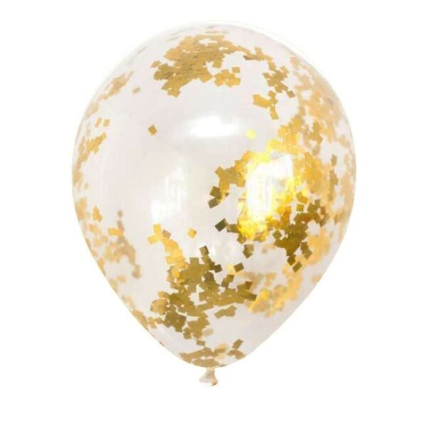 Clear Confetti Balloon