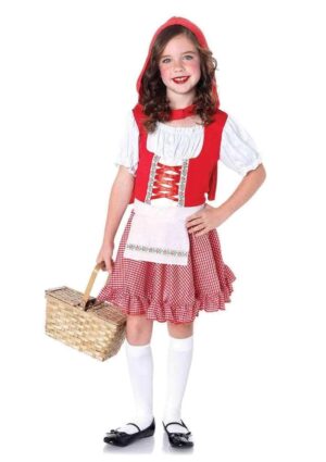 Lil Miss Red Peasant Child Costume