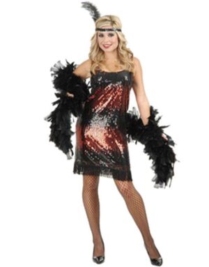 Sequin Flapper Adult Purple