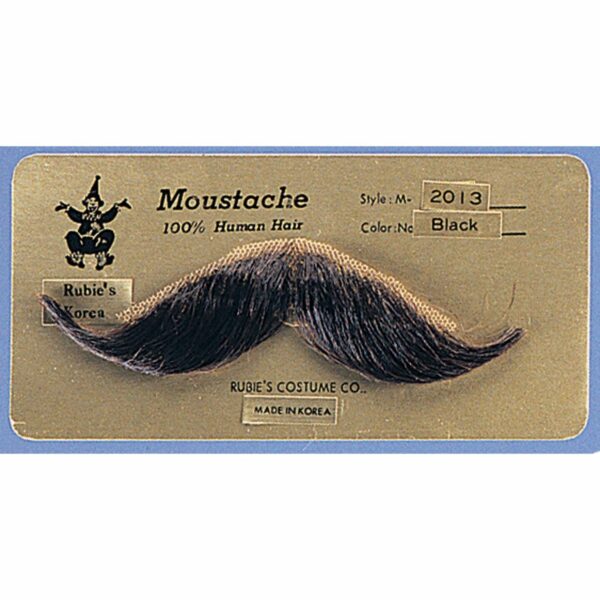Black  Handlebar Moustache