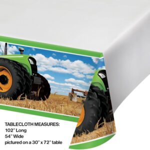 Tractor Time Plastic Tablecover 54"x96"