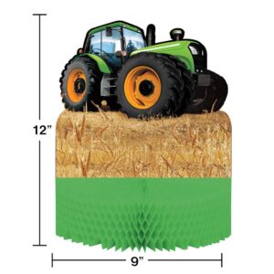Tractor Time Honey Comb Centerpiece