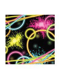 Glow Party Beverage Napkins 16CT