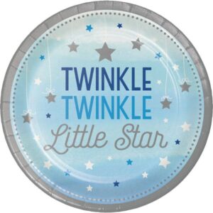 One Little Star Boy 1st Birthday 9" Paper Plates 8CT