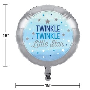 One Little Star Boy 1st Birthday 18" Mylar Balloon