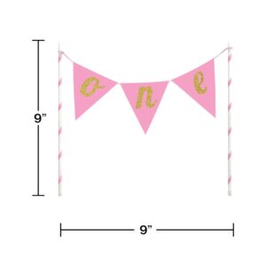 1st Birthday Girl Cake Banner