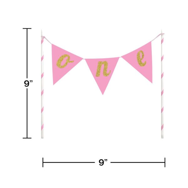 1st Birthday Girl Cake Banner
