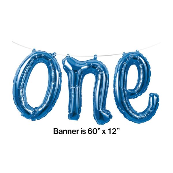 1st Birthday Boy "one" Balloon Banner