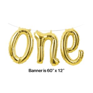 1st Birthday "one" Balloon Banner
