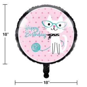 Purr-fect Party 18" Mylar Balloon